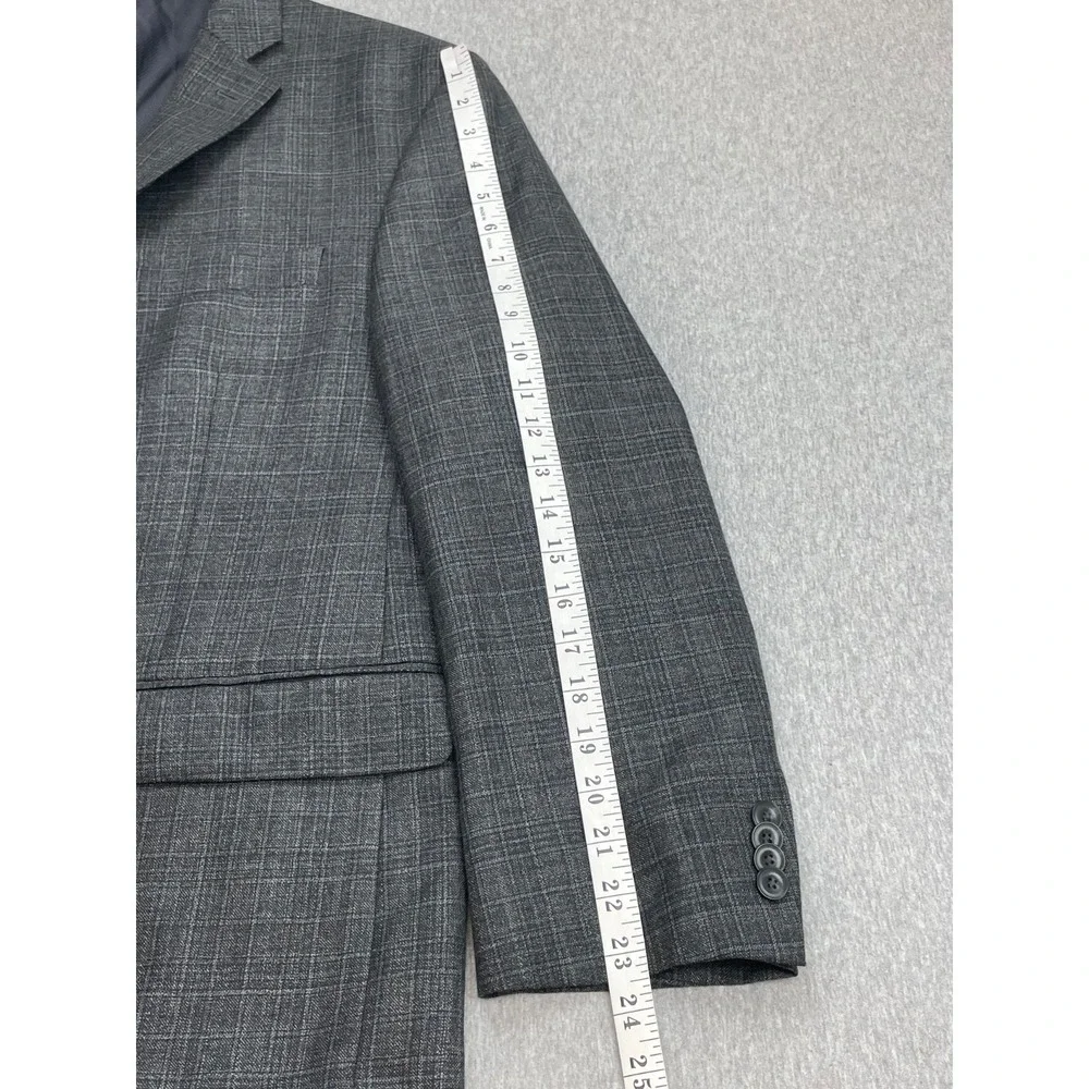 Michael Kors Blazer Mens 42S Plaid 2-Button Single Breast Lined Notch Lapel